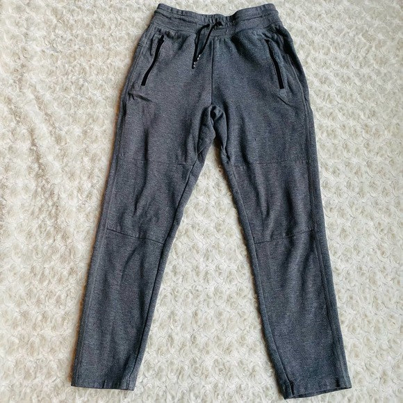 Gap Fit Tech Kids Grey Heather Dry Fit Cotton Performance Joggers Sweats L 10 - Picture 2 of 10